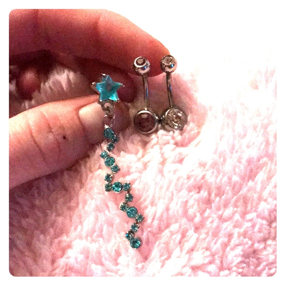 3 belly rings